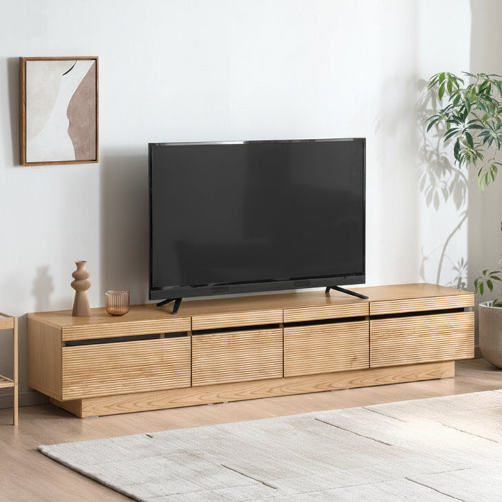 木製　テレビ台 幅210cm］テレビ台 完成品 アッシュ 木製 北欧 ロータイプ