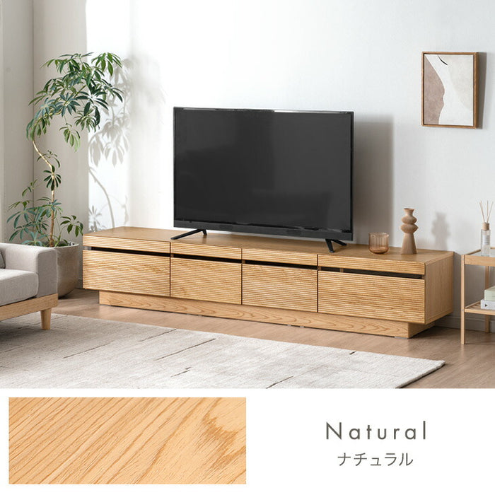 幅210cm］テレビ台 完成品 アッシュ 木製 北欧 ロータイプ