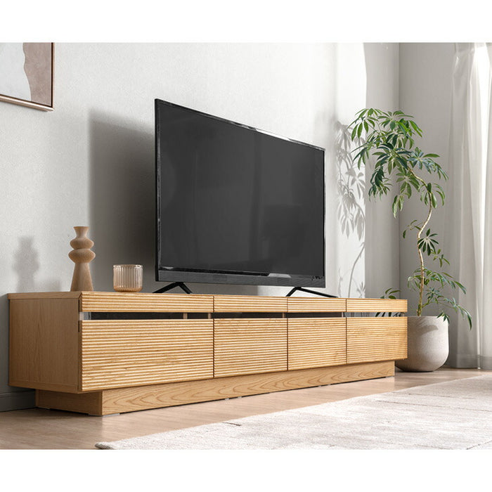 幅210cm］テレビ台 完成品 アッシュ 木製 北欧 ロータイプ