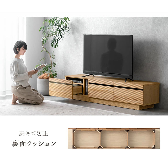 幅180cm］テレビ台 完成品 アッシュ 木製 北欧 ロータイプ