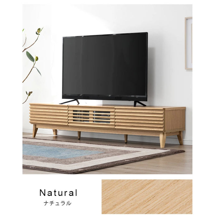 幅175cm テレビ台 完成品 アッシュ 無垢材 おしゃれ 天然木 ウォールナット【超大型商品】 〔71020082〕