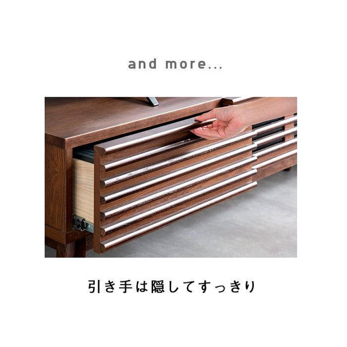 幅175cm テレビ台 完成品 アッシュ 無垢材 おしゃれ 天然木 ウォールナット【超大型商品】 〔71020082〕
