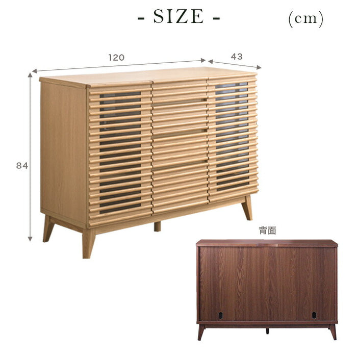 本店限定商品[幅120cm] アゼル サイドボード 木製 【超大型商品】〔71020114〕