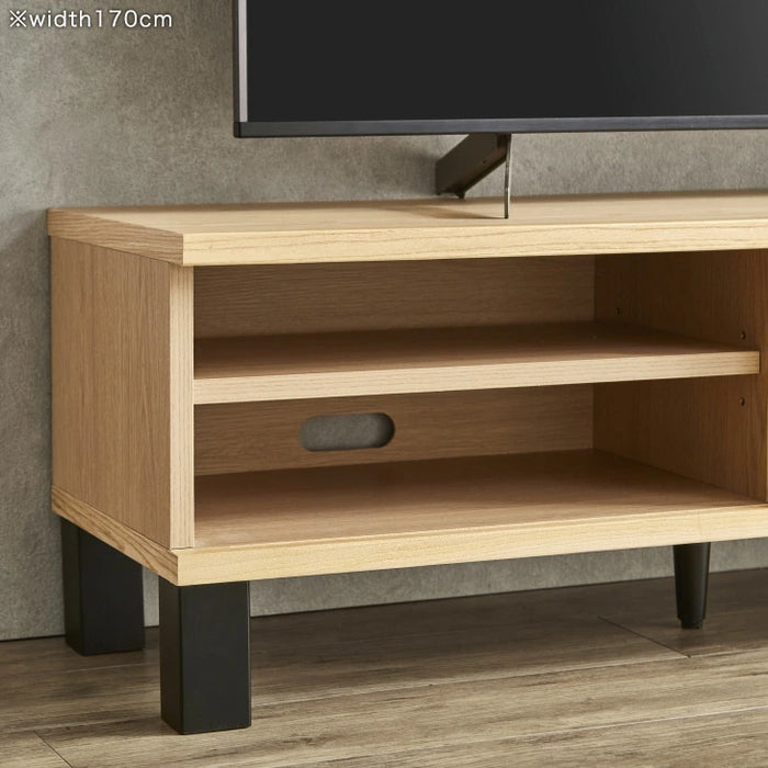 幅170cm］テレビ台 天然木 完成品 ローボード 北欧 モダン 脚付き【超