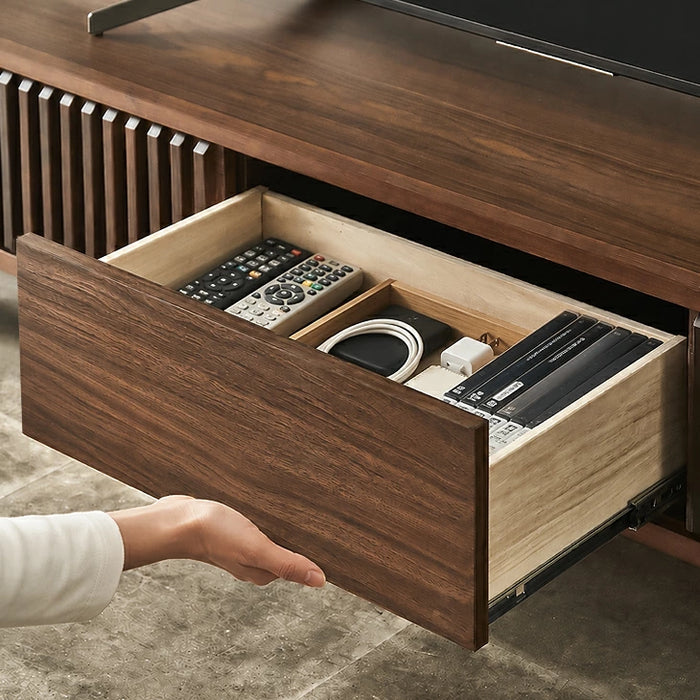 ［幅170cm］テレビ台 天然木 完成品 ローボード 北欧 モダン 脚付き【超大型商品】〔71050006〕