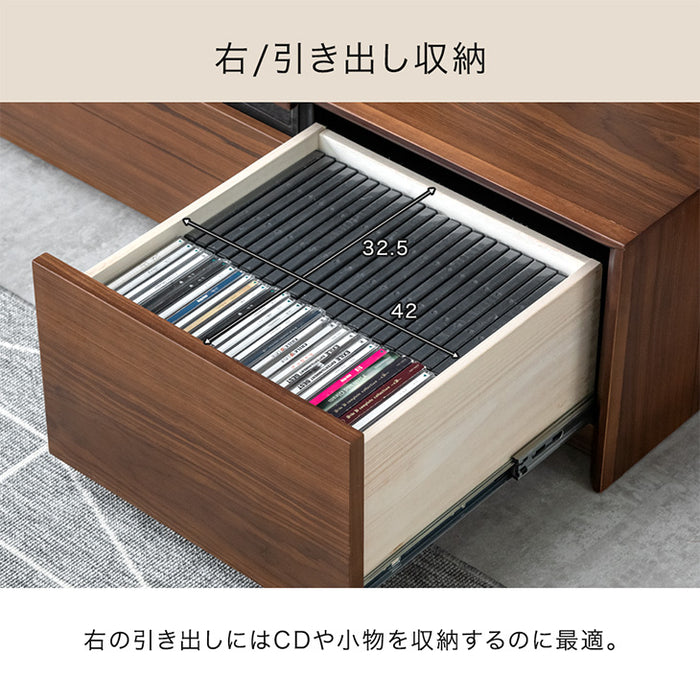 [幅120] 天然木 テレビボード 完成品 収納 木製 テレビボード ローボード テレビラック【超大型商品】〔71050013〕