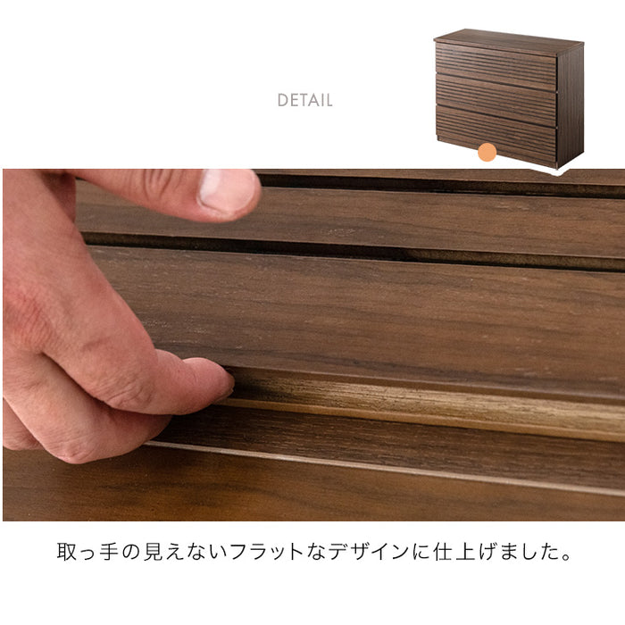 [幅120] タンス 完成品 天然木 キャビネット ハイチェスト 収納家具 衣類収納 北欧 サイドチェスト【超大型商品】〔71050020〕
