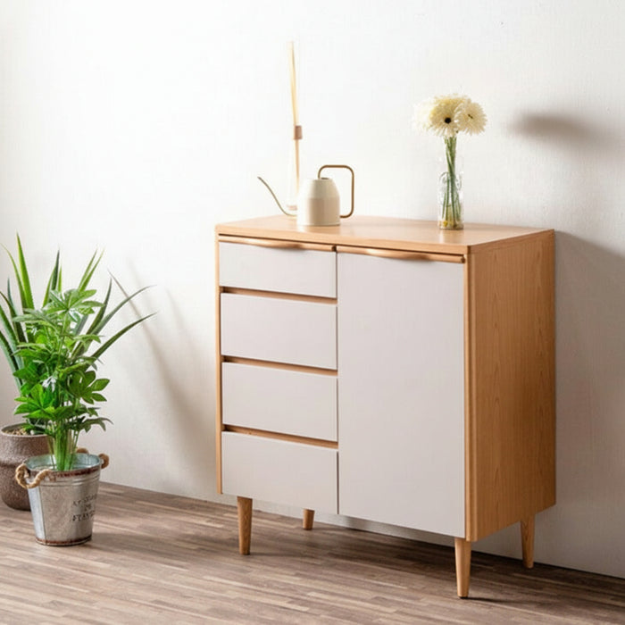 ［幅117cm］完成品 キャビネット サイドボード お掃除ロボ対応 チェスト サイドチェスト【超大型商品】〔71050032〕