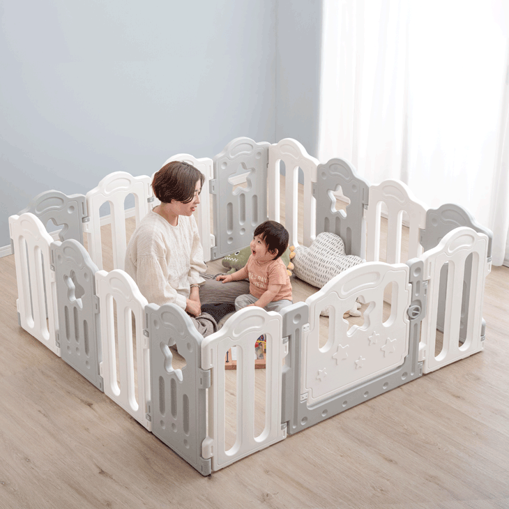 ベビーサークル ハイタイプ ［14枚セット］ドア付き 折りたたみ