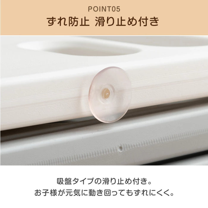 ベビーサークル 折りたたみ 滑り止め付 くまさん扉 2ドア ハイタイプ 子供部屋〔72500005〕
