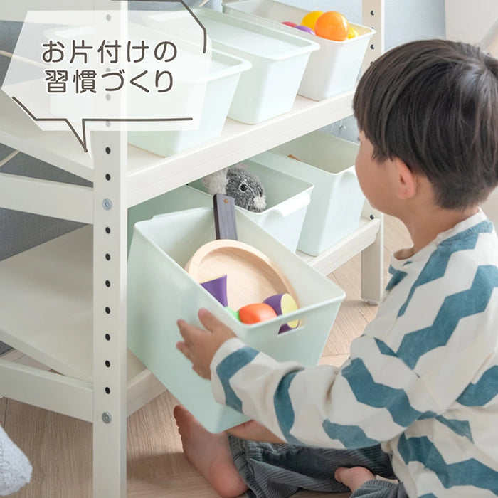 現役ママが考えた キッズラック 幅80 高さ調節 20段階 角度調整 おもちゃ箱 収納〔72600072〕