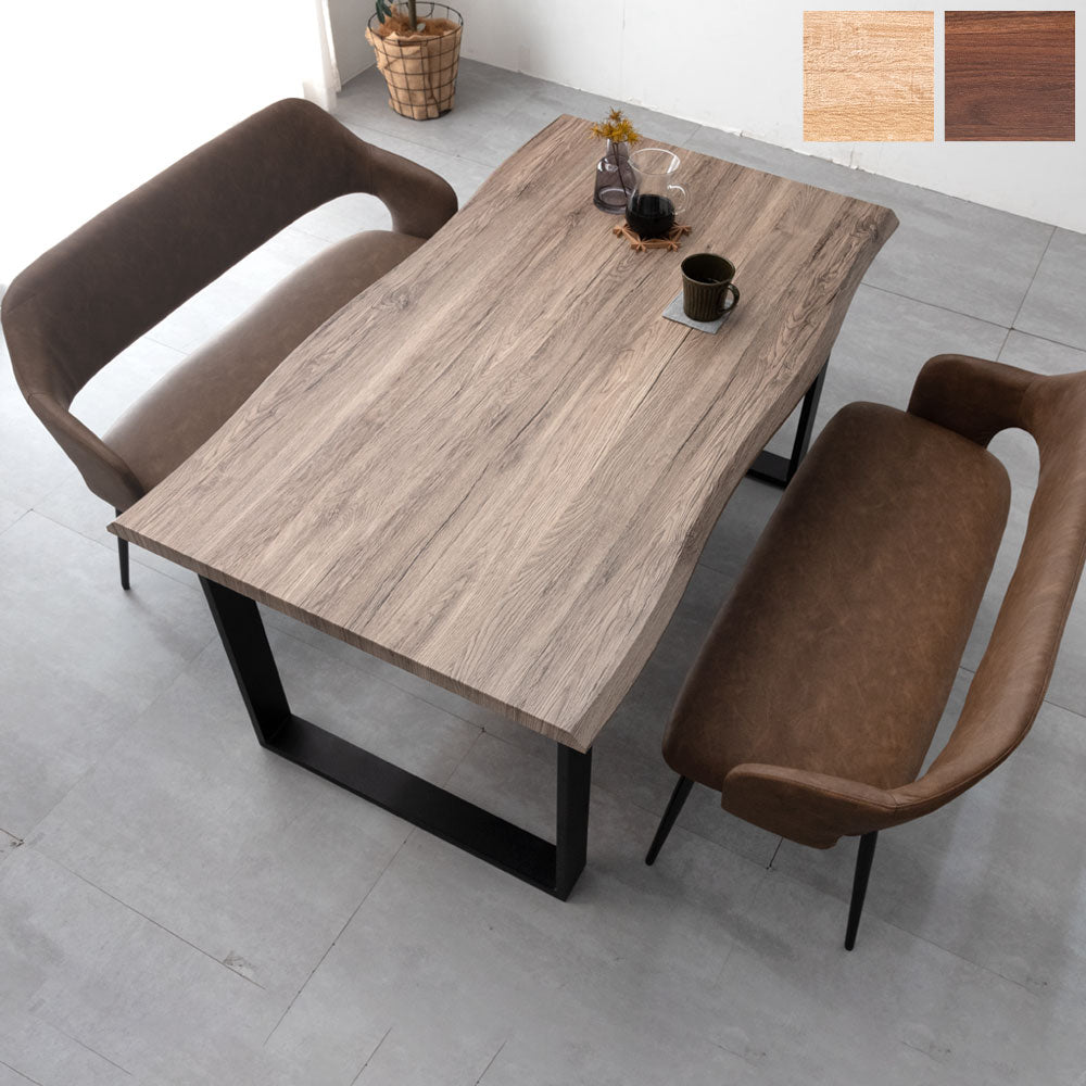 【②ベンチ】ダイニング4点セット ダイニング4点セット 引出し付テーブル ラウンドチェア ベンチ