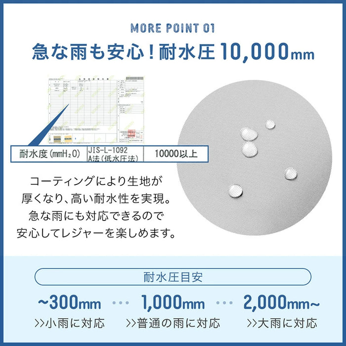 【新発売記念プライス】 完全遮光 ポップアップテント ブラックコーティング 背負えるケース サンシェード付 100% 遮光 UVカット〔74100124〕