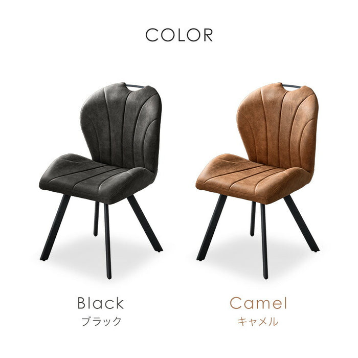 ［2脚セット］回転式 ダイニングチェア ファブリックレザー 回転チェア〔00100232〕