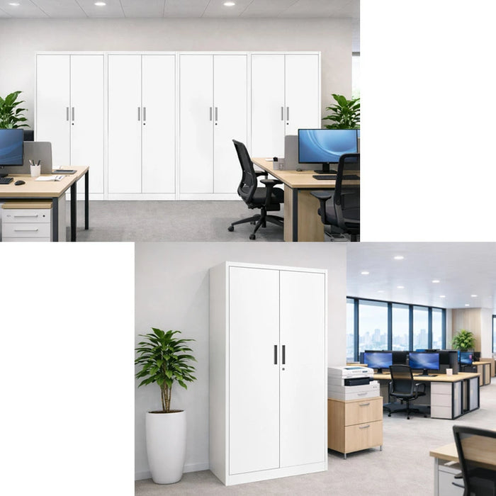 ☆法人様限定☆ シリンダー錠 スチール 高耐久 扉付き オフィス 書類棚