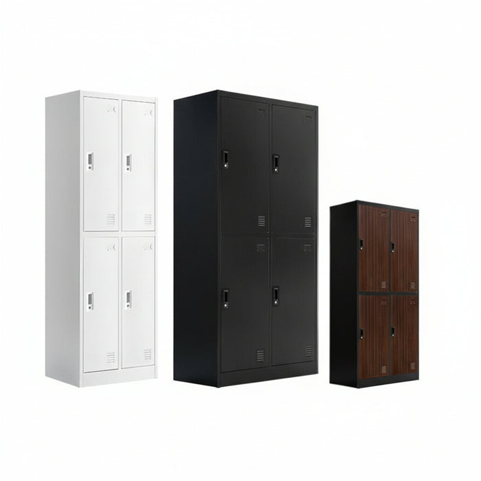 幅900mm］☆法人様限定☆ ロッカー 4人用 高耐久 シリンダー錠 2列2段