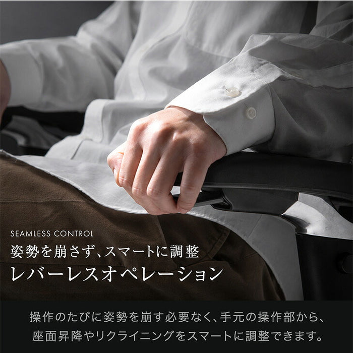 【新発売記念プライス】高機能 オフィスチェア ヘッドレスト アームレスト付き〔79100005〕