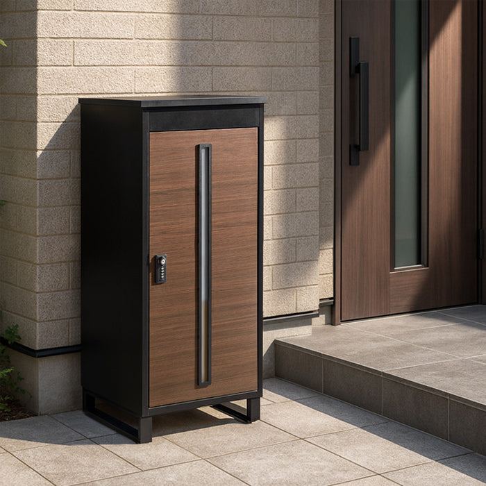 LIVBOX ーリブボックスー 宅配ボックス 押し込み式 複数投函OK 大容量 137L ゼロリターン ダイヤル式 鍵付き〔17600225〕