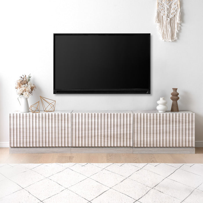 ［幅180］テレビ台 ユニット式 格子調 木製 分割 テレビラック テレビボード〔99901251〕