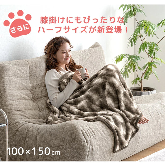 ≪TVで紹介≫ [セミダブル] もはや、ねこ。 2枚合わせ 洗える 掛け毛布 ブランケット 綿入り毛布  あったか  冬用 厚手 猫の手触り 可愛い〔80100134〕