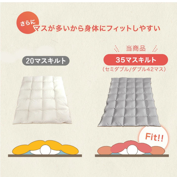 【リニューアル記念プライス】［シングル］もはや、羽毛。洗える 掛け布団 防ダニ 洗濯ネット付き 暖かい 人工ダウン 人工羽毛〔80100181〕