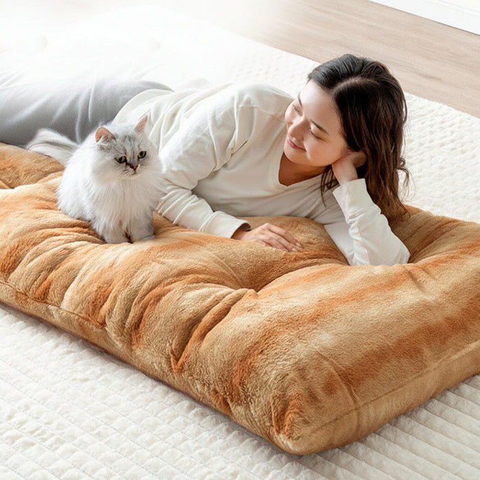 もはや、ねこ。 ごろ寝マット 洗える 80×180cm 折りたたみ あったか 冬