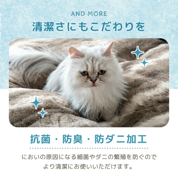 【新発売記念プライス】もはや、ねこ。 ごろ寝マット 洗える 80×180cm 折りたたみ あったか 冬用 お昼寝マット 〔80100220〕