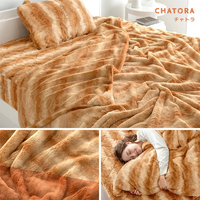 【新発売記念プライス】[シングル] もはや、ねこ。カバーになる 毛布 洗える 二枚合わせ 掛け布団〔80100221〕