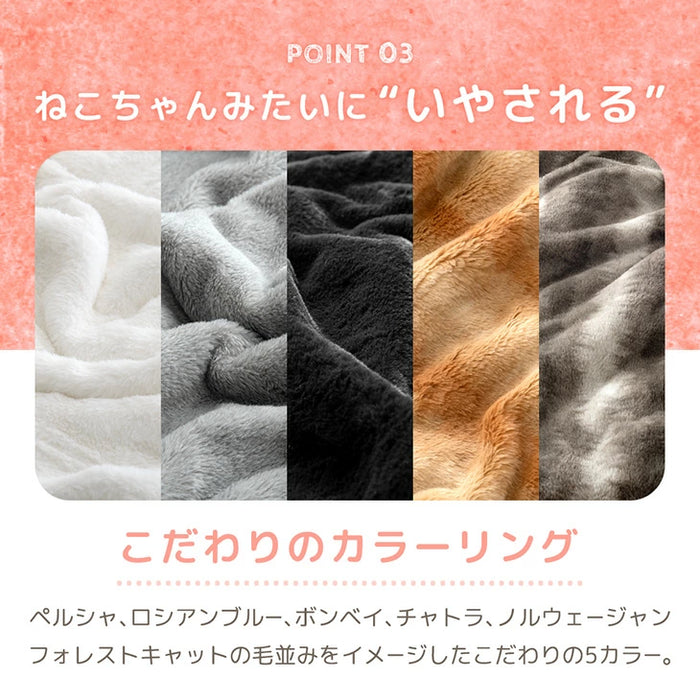 【新発売記念プライス】[シングル] もはや、ねこ。カバーになる 毛布 洗える 二枚合わせ 掛け布団〔80100221〕