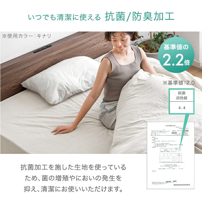 新発売記念プライス】［セミダブル］洗いざらし ボックスシーツ 綿100