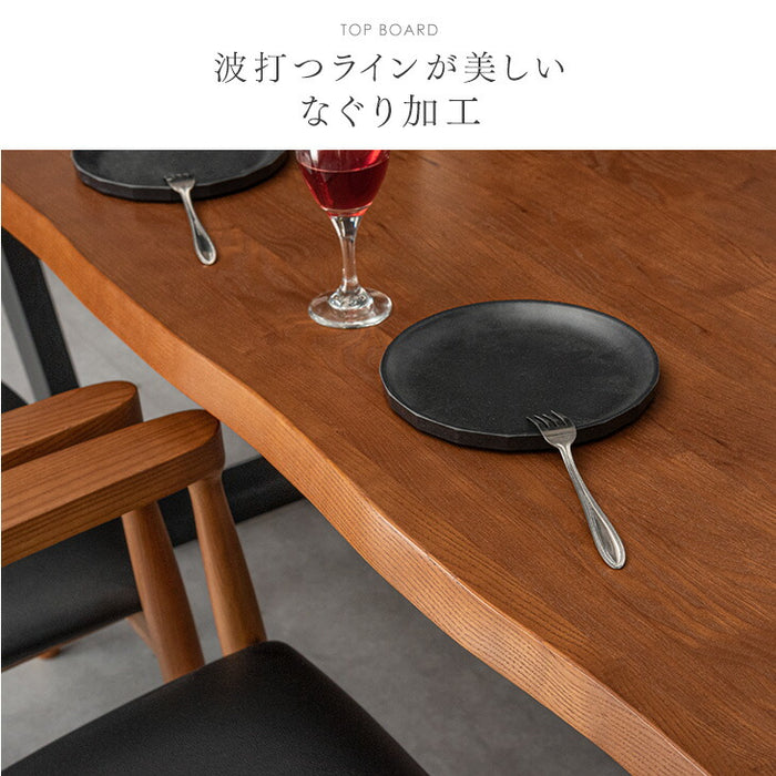 4人掛け 天然木 アッシュ ダイニングテーブル 単品 160×90 長方形【超大型商品】〔80500038〕