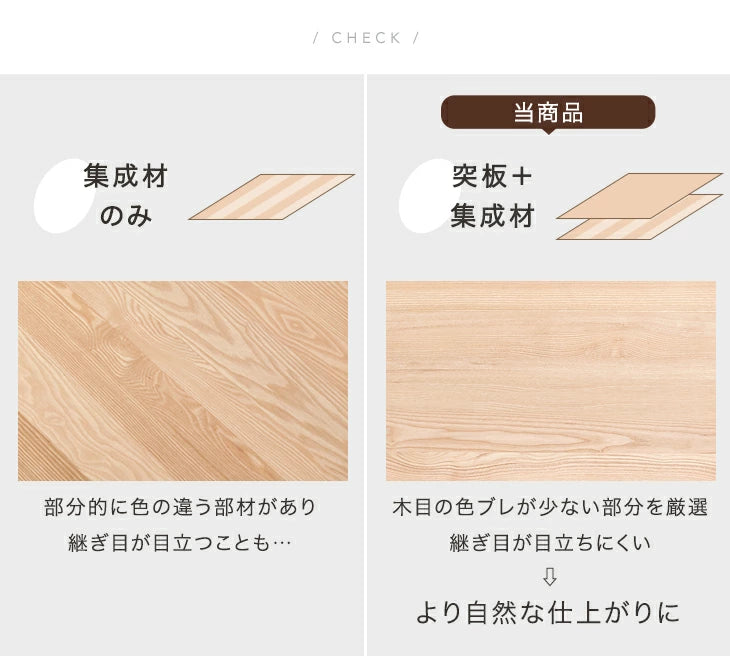［幅150］天然木アッシュ ダイニングテーブルセット 4人掛け 5点セット【超大型商品】〔80500024〕