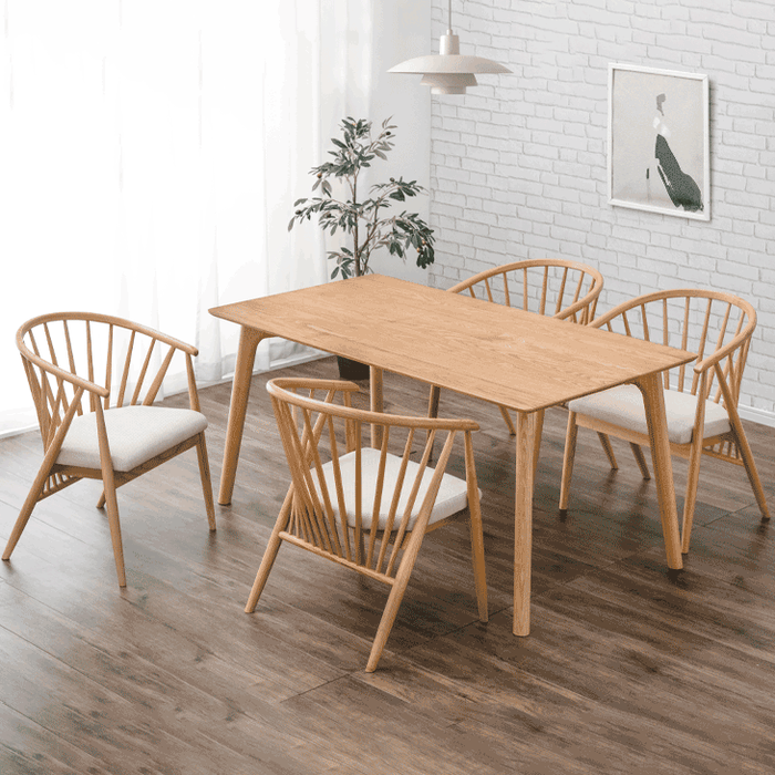 チェア 木製テーブル 5点 セットカジュアル モダン ダイニングセット チェア 木製テーブル 5点 セットカジュアル モダン ダイニングセット