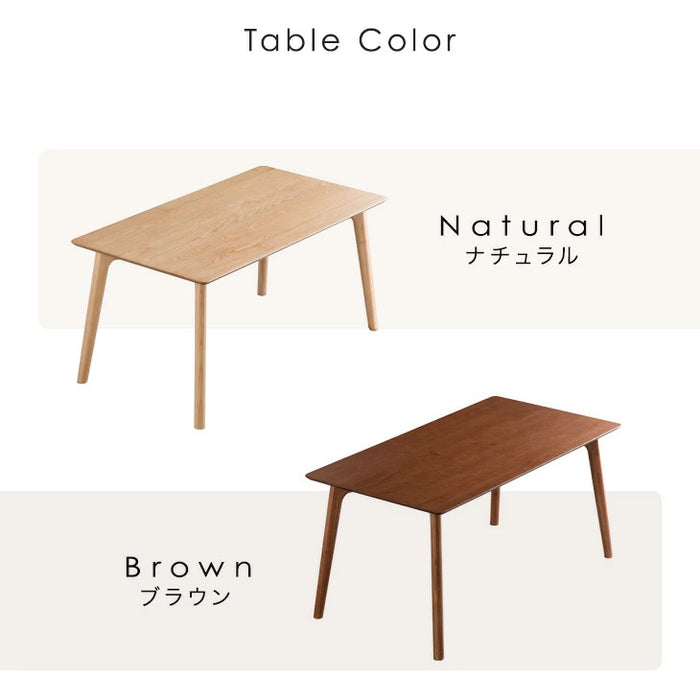 ［幅150］北欧モダン ダイニングテーブルセット 4人掛け 5点セット 天然木アッシュ【超大型商品】〔80500029〕