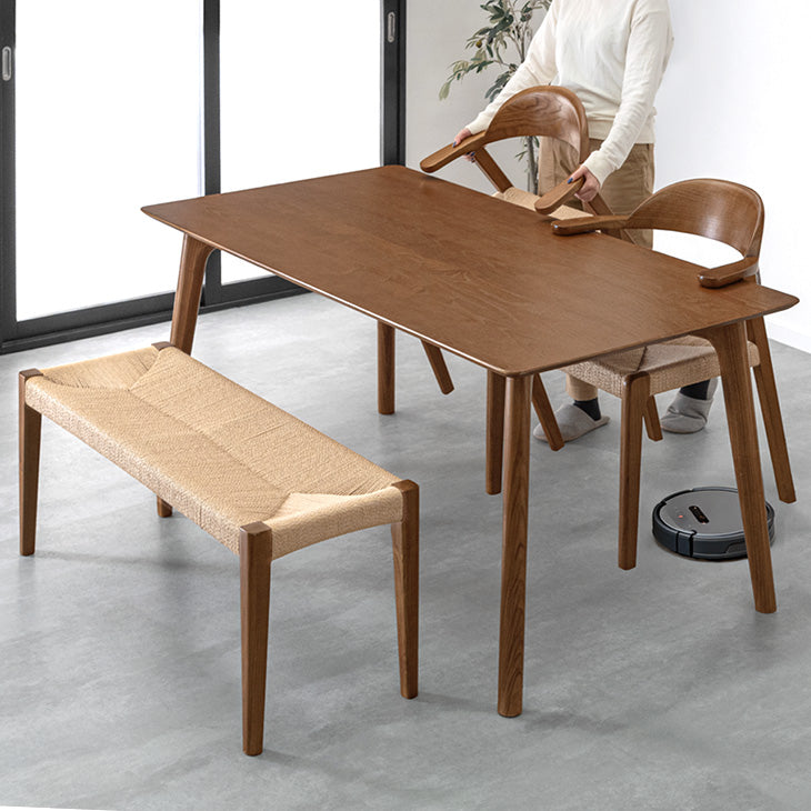 北欧 ダイニングベンチ ベンチチェア カバー 洗える 玄関イス 木製 ファブリック 布地 幅120cm 2人掛け 長椅子 組立設置付