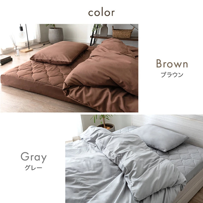 [シングル] ポケットコイルマットレス 布団セット 7点 洗える 収納ケース カバー付き 防菌 防臭〔81900052〕