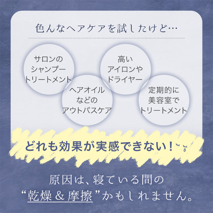 シルク100％ ナイトキャップ ヒアルロン酸配合 うるサラ美髪 ゴム紐 就寝用 保湿〔81900126〕