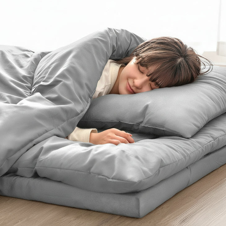 セミダブル] 全部洗える 高反発マットレス付 布団セット 5点セット