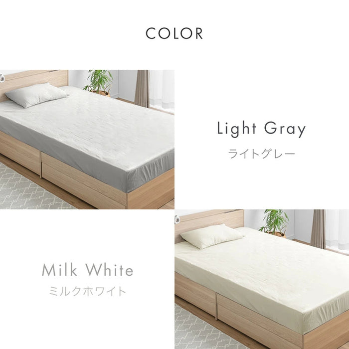 【新発売記念プライス】［シングル］洗いざらし ボックスシーツ ピーチスキン 水洗い加工 マットレスカバー マットレス用 シーツ 抗菌 防臭 防ダニ 洗える〔81900229〕