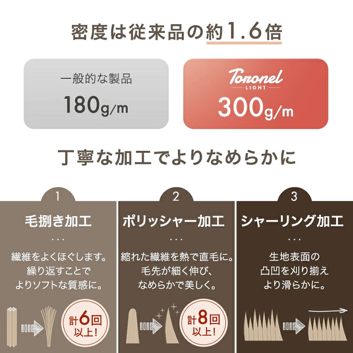 【リニューアル記念プライス】［ダブル］Toronel light 毛布 洗える 吸湿発熱 フランネル生地 掛布団〔81900249〕