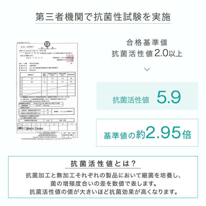［セミダブル］洗いざらし 敷パッド 一体型 水洗い加工 抗菌 防臭 防ダニ シンプル〔81900259〕