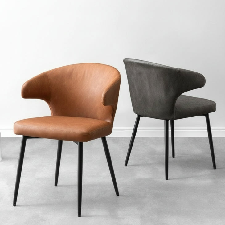 単脚］お掃除ロボット対応 ダイニングチェア 肘付き ハンギング