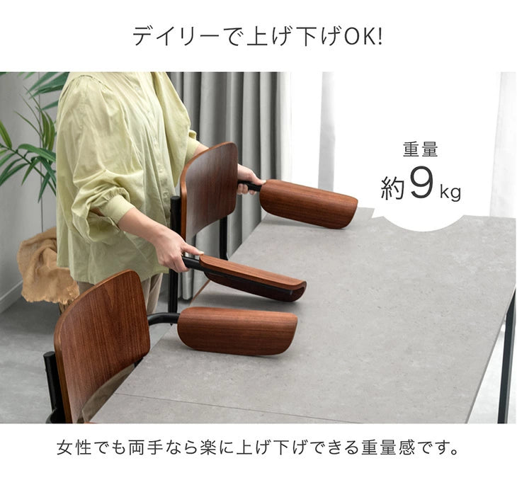 【アウトレット 撮影品】［単脚］お掃除ロボ対応 肘付き ダイニングチェア オーク ハーフアーム ハンギング チェア カンティレバーチェア スチール アイアン おしゃれ〔8320008701out2・out1760〕