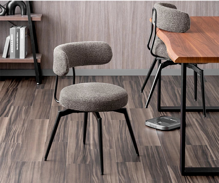 【新発売記念プライス】［4脚セット］ お掃除ロボ対応 回転式 ダイニングチェア ハンギングチェア チェア ファブリック〔99901118〕