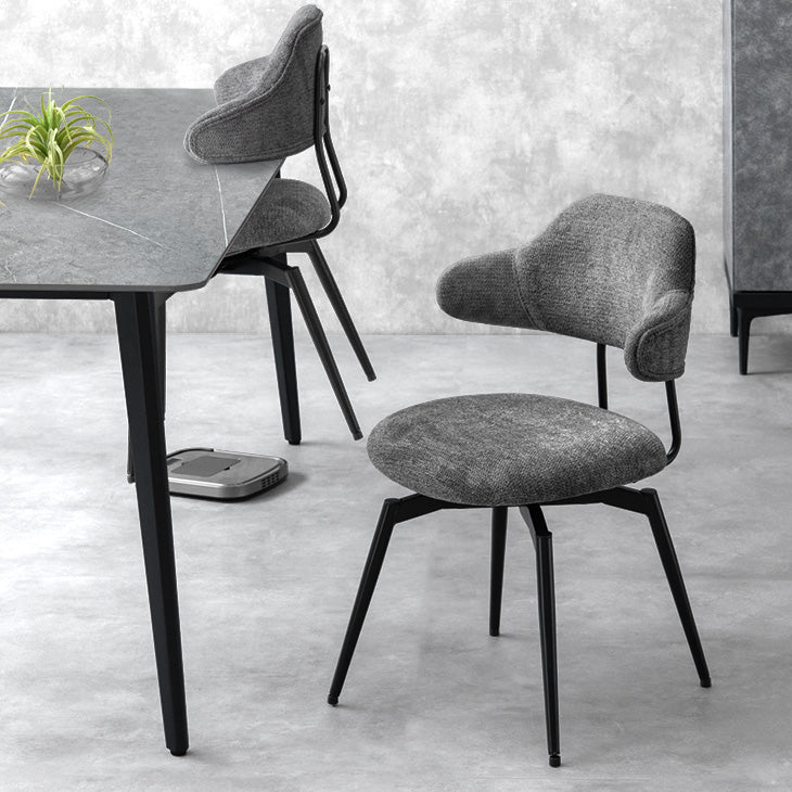 4脚セット］お掃除ロボ対応 回転式 ダイニングチェア 肘付き