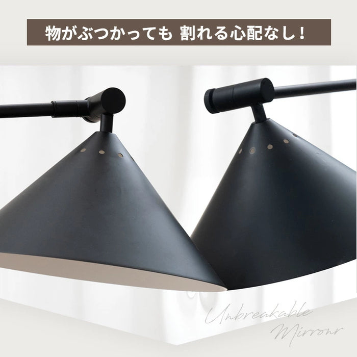 割れない鏡 フレームレス 30×90cm 超軽量 ウォールミラー〔83800006〕