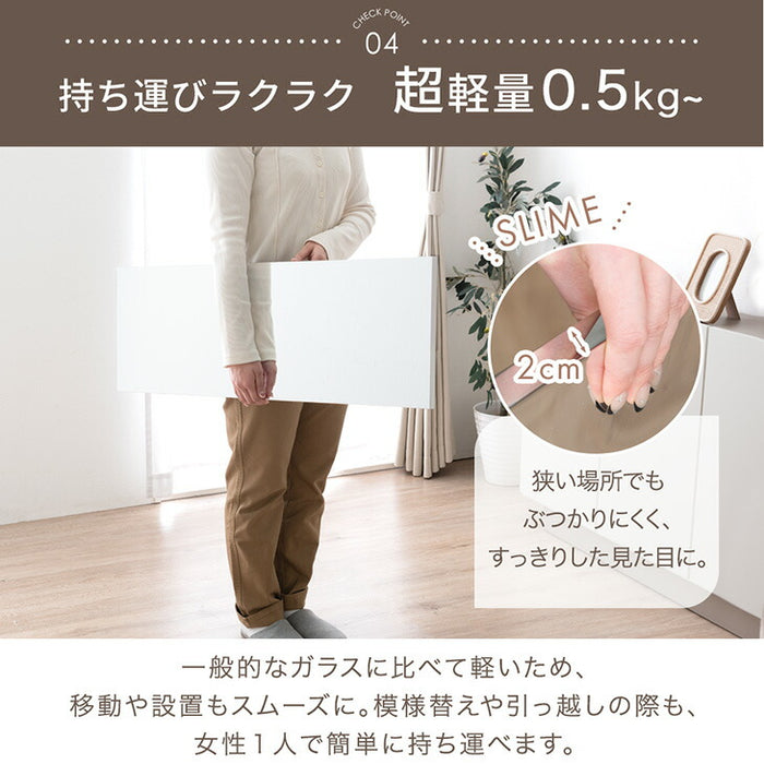 ［30×150］割れない鏡 フレームレス 超軽量 ウォールミラー 壁掛け〔31800129〕