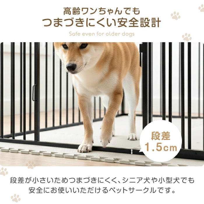 1ドア・高さ80cm］RENEW ペットサークル ハイタイプ 屋内外兼用