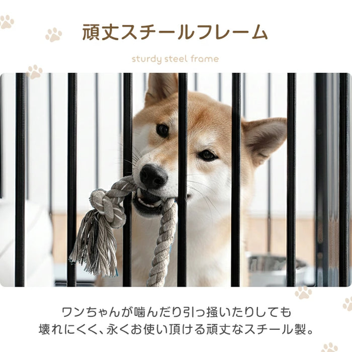 1ドア・高さ80cm］RENEW ペットサークル ハイタイプ 屋内外兼用