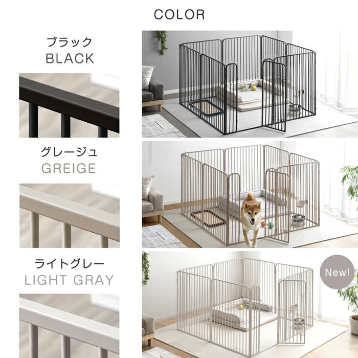 高さ100cm］超ハイタイプ ペットサークル 大型犬対応 出入りラクラク